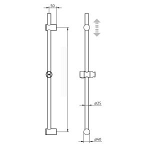 HSK Shower & Co! 1000121 showerset 1.21 round with safety thermostat chrome