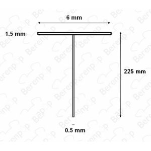 HSK E100067-225-10 Einschubgummi für Duschprofil 100cm Länge - 22,5mm hoch